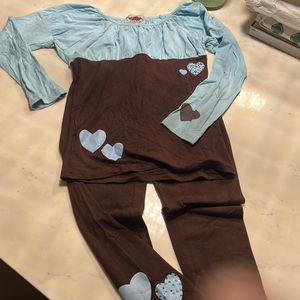 Leggings with matching top